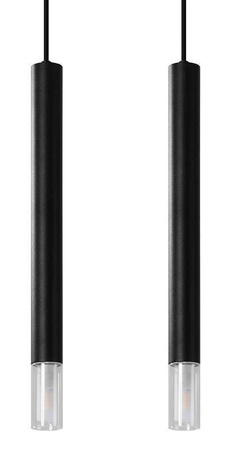 Sollux lampa wisząca Wezyr 2 2xG9 czarna SL.0961