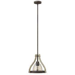 Elstead lampa wisząca Middlefield E27 rdzawo/drewniana HK-MIDDLEFIELDP1