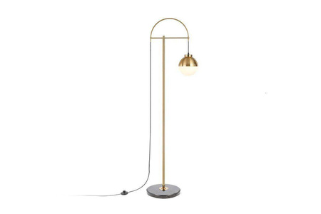 GTV lampa podłogowa Abies F E27 złota 158cm LP-ABIESF-40-DEC