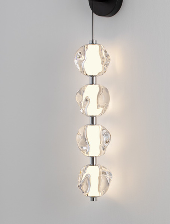 Luces Exclusivas kinkiet LED Chepen 17W 1343lm 3000K IP20 czarny LE44426