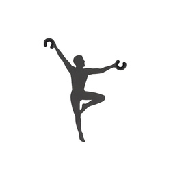 Nowodvorski dekoracyjny uchwyt do przewodu Acrobat ciemnoszary 11797