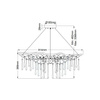 Quintiesse lampa wisząca Laguna 6xE14 złota QN-LAGUNA-6P