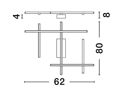 Luces Exclusivas lampa sufitowa LED Tumbes ściemnialna 63W 4020lm 3000K IP20 biała LE44476