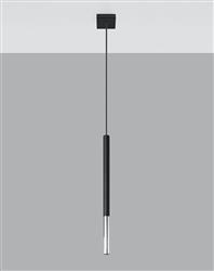 Sollux lampa wisząca Mozaica 1 G9 czarna/chrom SL.0885