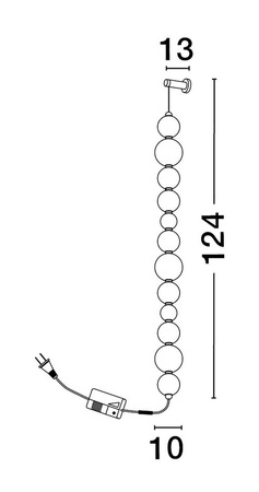 Luces Exclusivas kinkiet LED Adan 42W 3958lm 3000K IP20 złoty LE43217