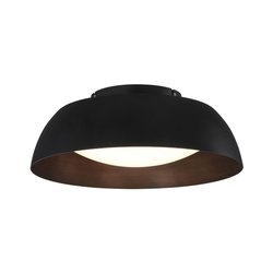 Azzardo SMART plafon LED Lenox 40 24W 1720lm 2600/6000K + RGB czarno/miedziany z pilotem Ø40cm AZ3145