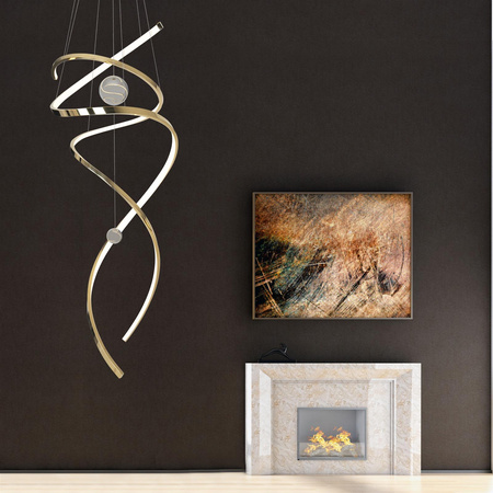 Maxlight lampa wisząca LED Ritz 100W 8600lm 3000K złota P0427D Linia Maxlight Select