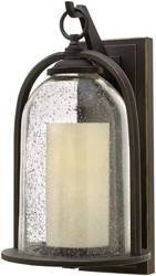 Elstead kinkiet zewnętrzny Quincy E27 brązowy IP44 HK-QUINCY-M