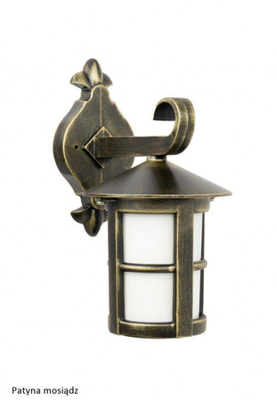 Su-ma kinkiet zewnętrzny Cordoba E27 czarny/patyna IP43 K 3012/1/T