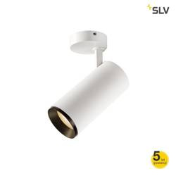 SLV kinkiet (reflektorek) LED Numinos S 28W 2848lm 2700K 24° ściemnialny Phase biało/czarny 1004294