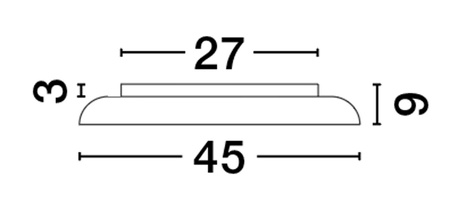 Luces Exclusivas lampa sufitowa LED Barca ściemnialna Ø 45 cm 40W 2541lm 3000K IP20 złota LE43542