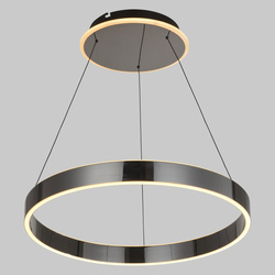 Aviano Lighting lampa wisząca LED Marling ściemnialna 50W 5000lm 3000K czarny chrom 6072-205