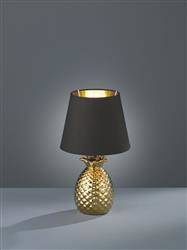 RL lampka biurkowa Pineapple E14 czarno/złota 35cm R50421079