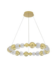 Luces Exclusivas żyrandol / lampa wisząca LED Ponce 46W 3394lm 3200K złota LE42703
