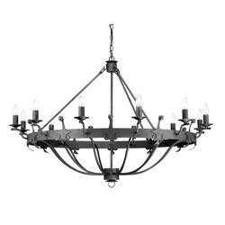 Elstead żyrandol / lampa wisząca Windsor 12xE14 grafitowa WINDSOR12-GR