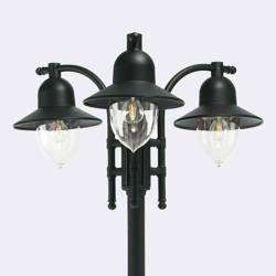 Norlys latarnia Como 3xE27 czarna 249cm IP54 373BL