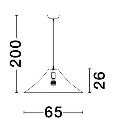 Luces Exclusivas lampa wisząca LED Chancay Ø 65 cm E27 1x12W IP20 biała LE44599
