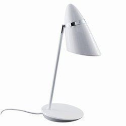 Orlicki Design lampka biurkowa Elmo Tavolo Bianco E27 biała OR81794