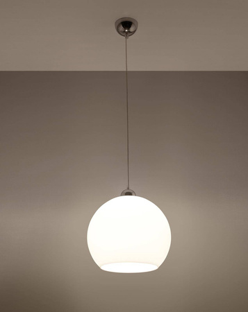 Sollux lampa wisząca Ball E27 biała SL.0256