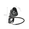 Spectrum reflektor zewnętrzny LED Flori Spot 5W 230lm 3000K szary IP65 SLI002017WW