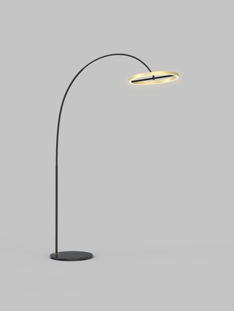 Aviano Lighting lampa podłogowa LED Brest 21W 2350lm 3000K wys. 180 cm czarno/złota 3016-104L