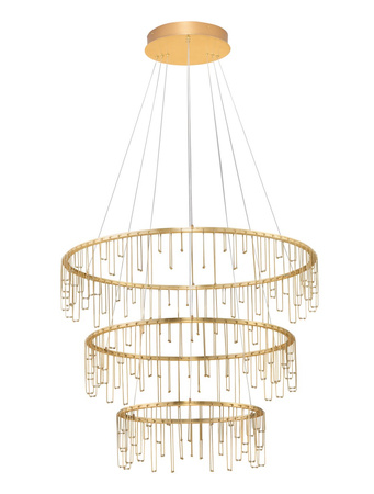 Luces Exclusivas lampa wisząca LED Huaraz ściemnialna Ø 80 cm 72W 5866lm 3000K IP20 złota LE44454