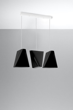 Sollux lampa wisząca Blum 3 3xE27 czarna SL.0772