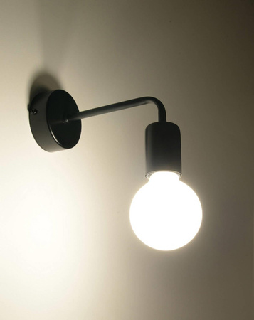 Sollux kinkiet Duomo E27 czarny SL.0306