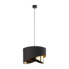 TK Lighting lampa wisząca Grant E27 czarno/złota 4823