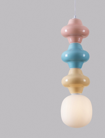 Luces Exclusivas lampa wisząca LED Vilrosa Ø 18 cm E14 1x5W IP20 wielokolorowa LE44565