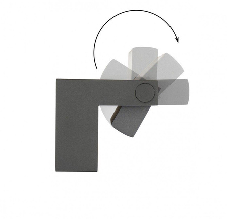 Su-ma kinkiet zewnętrzny LED Rota 10W 720lm 4000K szary IP54 RT-K100