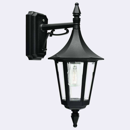 Norlys kinkiet zewnętrzny Rimini E27 czarny IP54 2591BL