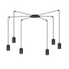 Emibig lampa wisząca Traker 6 6xGU10 czarna 524/6