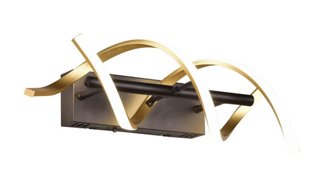 Trio kinkiet LED Sequence 22W 2800lm 2300/3000/4000K czarny/złoty 241810208