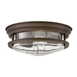 Quintiesse plafon łazienkowy Hadrian 2xE27 brązowy IP44 QN-HADRIAN-FS-OZ-CLEAR