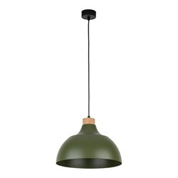 TK Lighting lampa wisząca Cap E27 czarno/zielona 5665