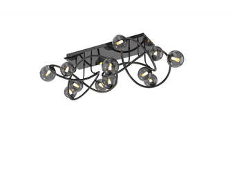 Aviano Lighting lampa sufitowa LED Nancy G9 13x3,5W 4680lm 3000K żarówki w zestawie czarny chrom 9014-1205