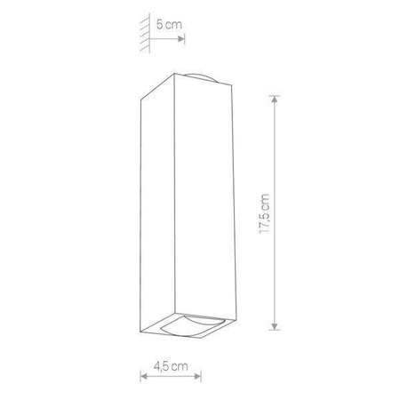 Nowodvorski kinkiet zewnętrzny LED Lens 2x2W 40lm 3000K biały IP54 9113