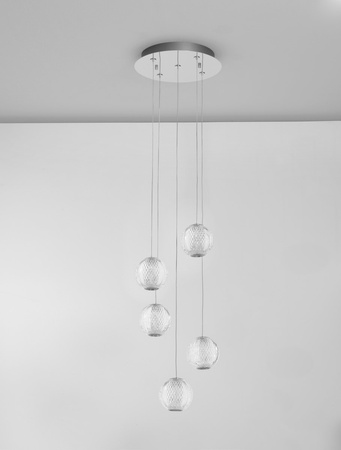 Luces Exclusivas lampa wisząca LED Cana ściemnialna Ø 27 cm 26W 1213lm 3200K IP20 chrom LE43475