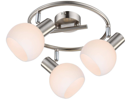 Candellux plafon (reflektorki) Mauro 3xE14 (złączono żarówkę RGB) biały/chrom 98-61997