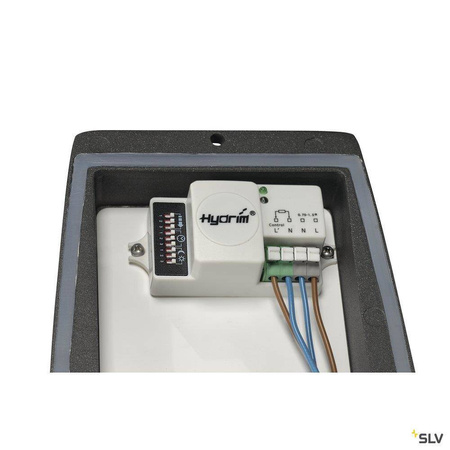 SLV kinkiet zewnętrzny Meridian Box E27 antracytowy IP54 230085