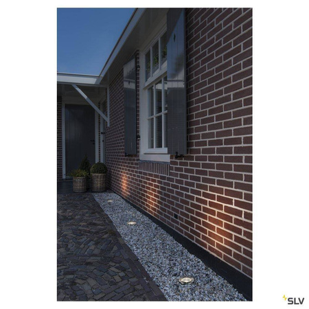 SLV oczko chodnikowe Dasar GU10 stalowe IP67 229320