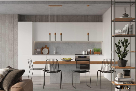 Sollux lampa wisząca Zane 1 GU10 szaro/drewniana SL.0965