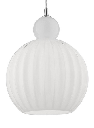 Luces Exclusivas lampa wisząca Aviles E27 biała/chrom LE41885