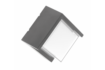 GTV oprawa elewacyjna LED Canti II 12W 1000lm 4000K IP65 kwadratowa szara LD-CANTI12WKW-15