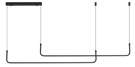 Azzardo SMART lampa wisząca LED Mario 2 39W 2535lm 3000/6000K czarna AZ5446