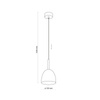 TK Lighting lampa wisząca Nord E27 czarno/drewniana 4870