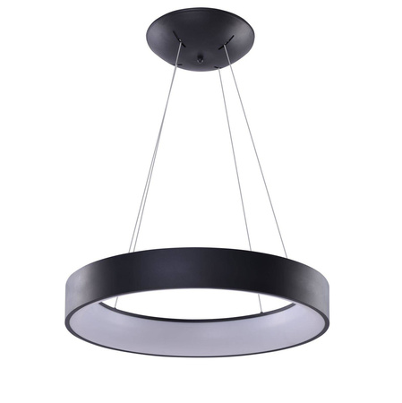 Azzardo SMART lampa wisząca LED Solvent R 45 32W 2680lm 3000/6000K czarna Ø45cm AZ3966