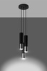 Sollux lampa wisząca Loopez 3P 3xGU10 czarna/chrom SL.0943