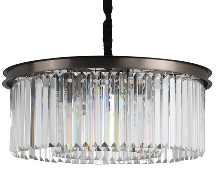 Step Into Design żyrandol / lampa wisząca Sparkle Round 8xE14 antracytowa MP0097